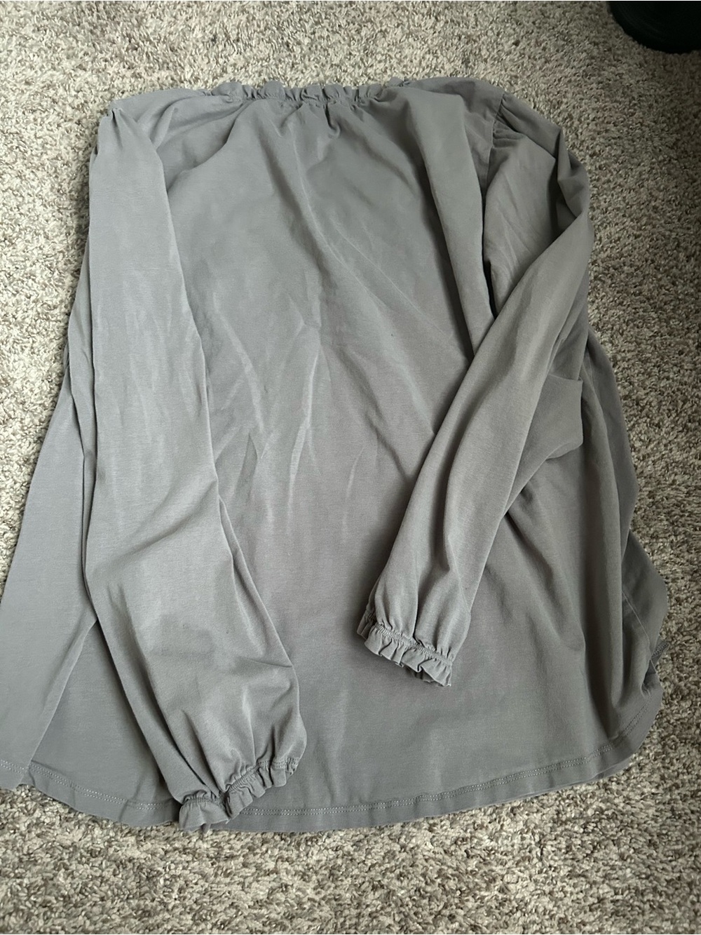 Long Sleeve Top in Light Gray